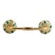 Garden Bouquet Ceramic Bridge Handle